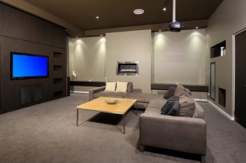 carpet flooring in home theatre