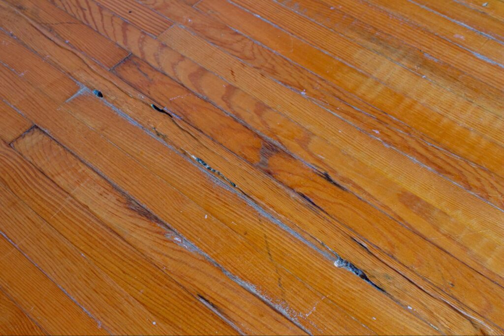 old-damaged-parquet-floor-top-view