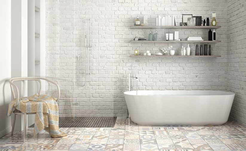 Bathroom with Tile Floors