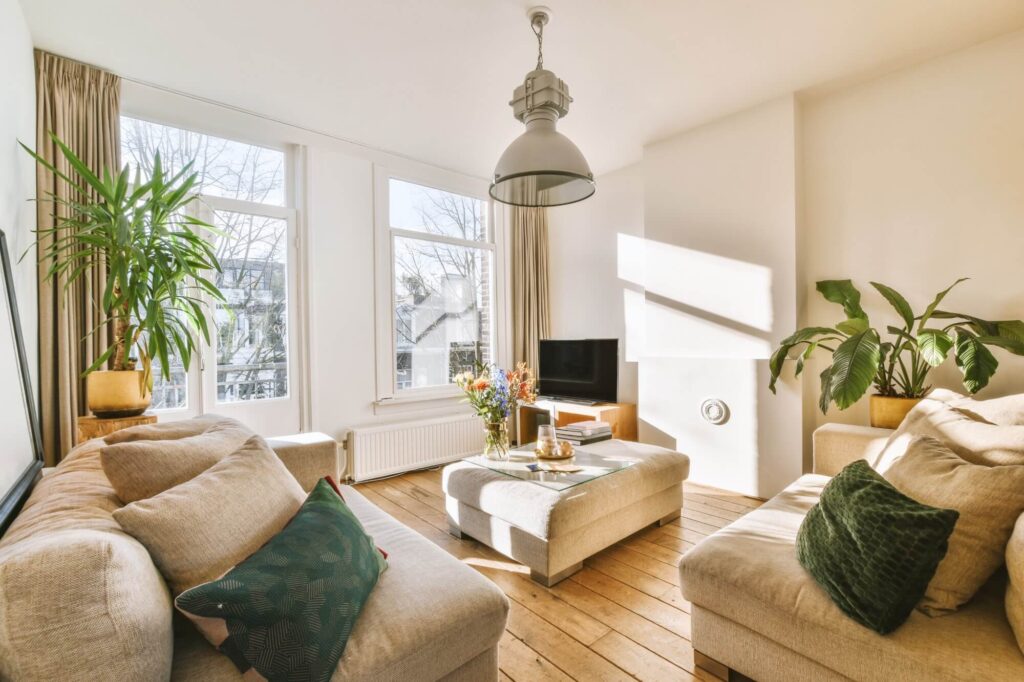 interior of spacious-living room