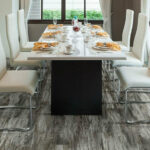 vinyl flooring in dining room