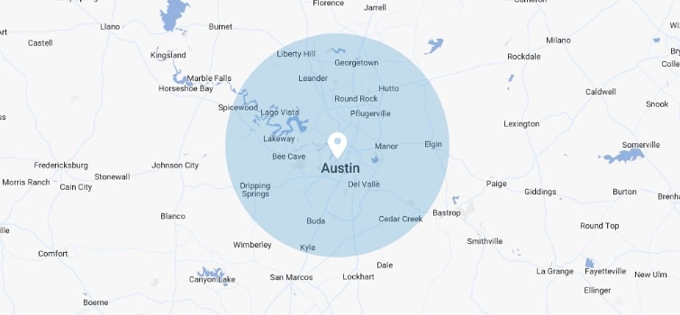Austin Texas Service Region