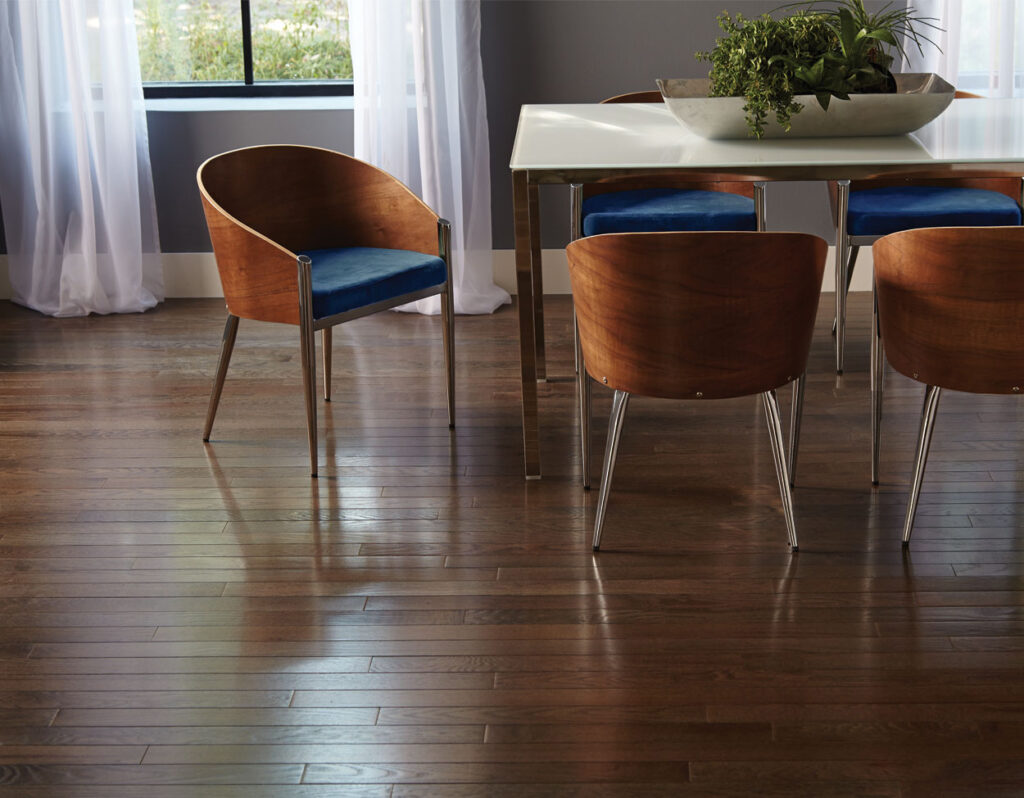 Torrey Pines: Granite Hardwood Floor in Dining Room