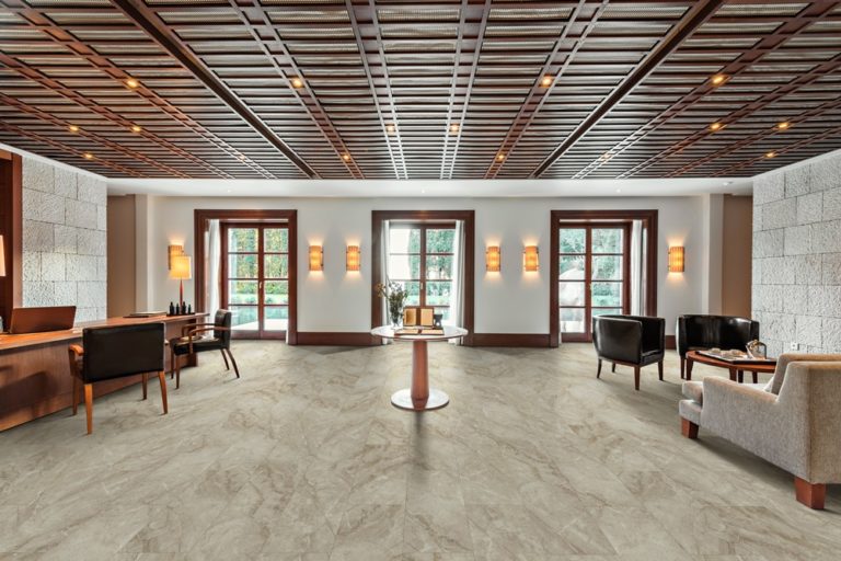Allure: Twilight Stone Waterproof Luxury Vinyl Floor in Lobby