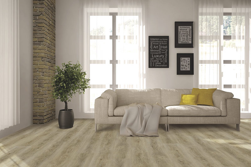 Serenity: Heirloom Waterproof Luxury Vinyl Floor in Living Room