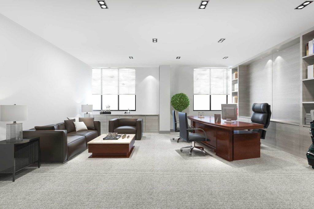 berber carpet on office